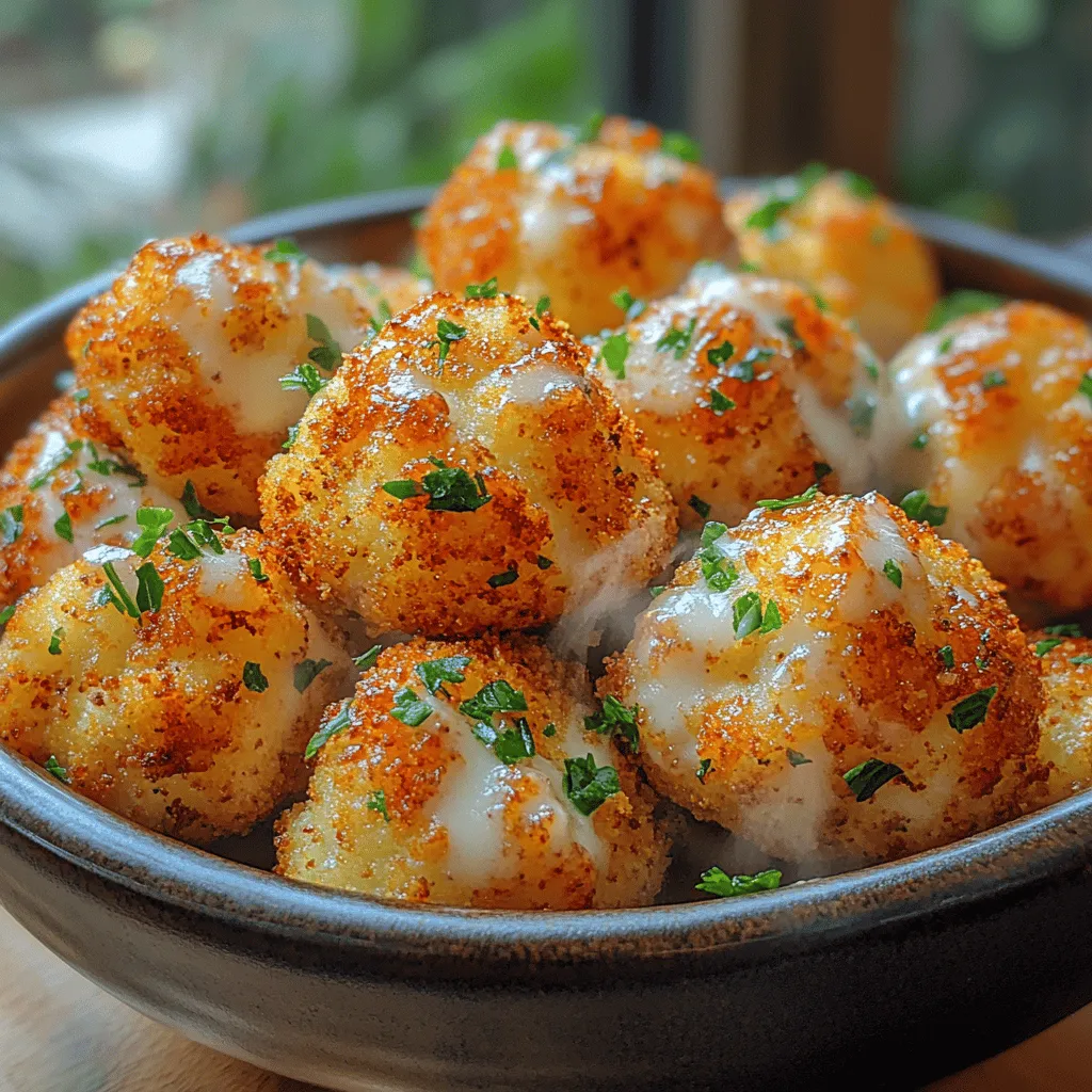 There's something truly magical about the aroma of something crispy cooking in the kitchen. The sizzle, the crunch, and the anticipation of that first bite can elevate any culinary experience. I remember the first time I tried cauliflower bites at a local restaurant. They were served with a zesty ranch dressing, and each bite was a delightful explosion of flavor and crunch. I was instantly hooked! Fast forward to today, and I’ve created my own version that’s not only delicious but also a healthier alternative to traditional fried snacks. Enter the Crispy Ranch Crunch Cauliflower Bites—a dish that’s perfect for game days, movie nights, or even as a satisfying appetizer for gatherings.
