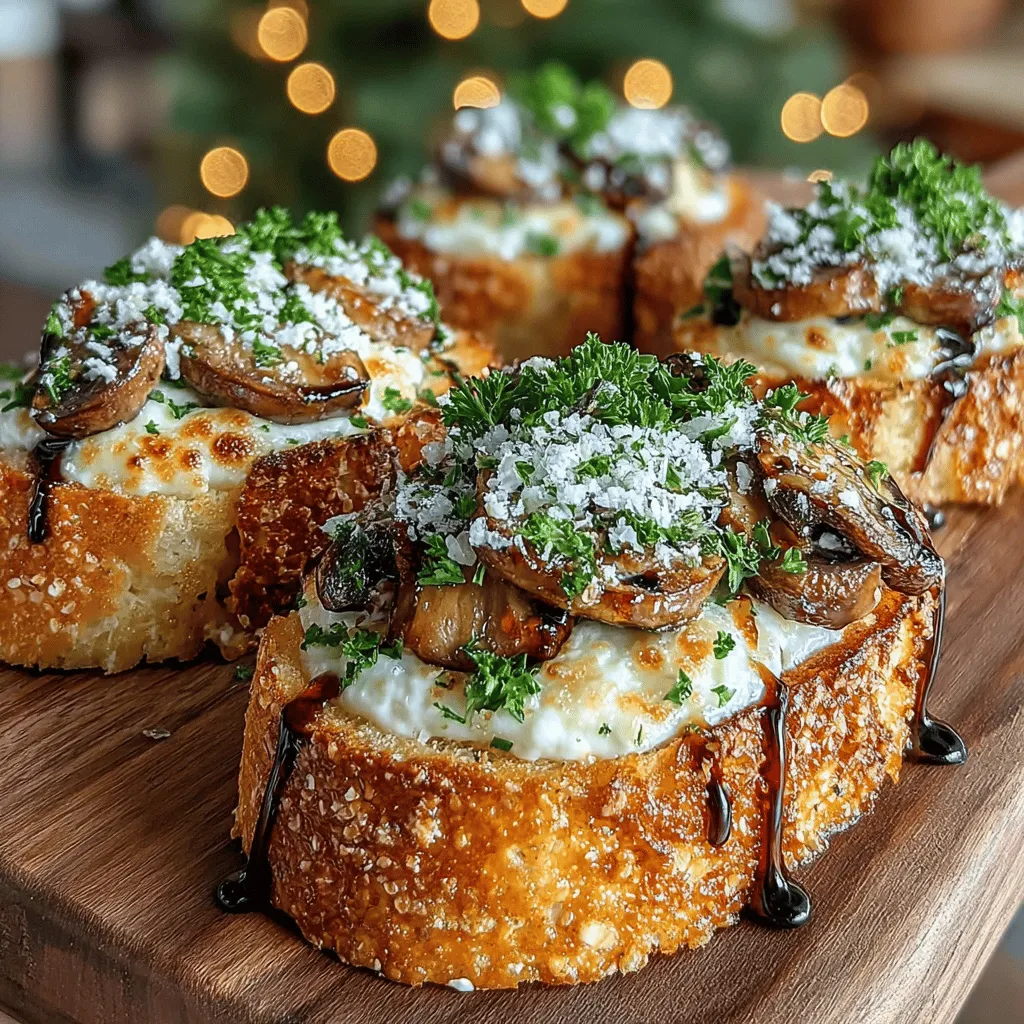 When it comes to quick yet impressive appetizers, Savory Creamy Parmesan Mushroom Toasts stand out as a delightful choice. This dish combines the earthy flavors of sautéed mushrooms with a luscious, creamy sauce, all served atop crispy toasted bread. Whether you're hosting a gathering or simply enjoying a cozy night in, these toasts are sure to please both mushroom enthusiasts and those in search of a savory snack. The best part? This recipe features simple, accessible ingredients that come together effortlessly to create a mouthwatering treat.