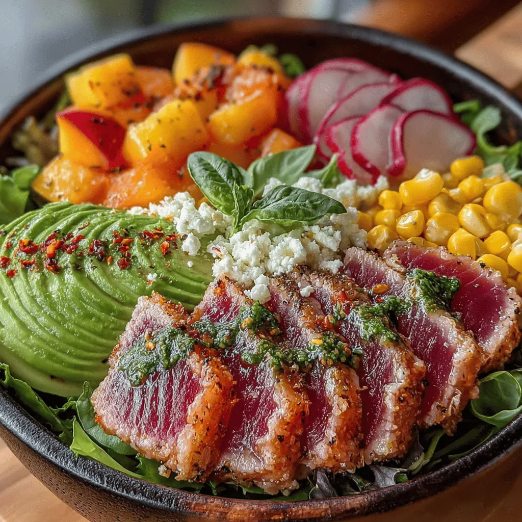 In the fast-paced world we live in, finding meals that are both nutritious and quick to prepare can be a challenge. The Peachy Tuna Delight Bowl stands out as a perfect solution, combining vibrant flavors and healthy ingredients into a delightful dish that is as pleasing to the eye as it is to the palate. This bowl is not just a meal; it’s a celebration of freshness, making it an ideal choice for lunch or dinner, especially when you're short on time but still want to nourish your body with wholesome food.