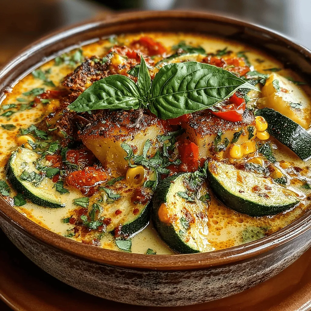 As the summer sun begins to dip below the horizon, a bounty of fresh vegetables comes into season, inviting the culinary enthusiast to create dishes that celebrate nature's flavors. One such dish that perfectly embodies this seasonal shift is Creamy Zucchini Corn Chowder. This vibrant and hearty chowder is not just a feast for the eyes; it is a comforting bowl of nourishment that delivers on taste while highlighting the best of what summer has to offer.