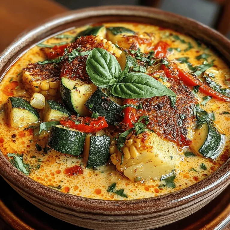 As the summer sun begins to dip below the horizon, a bounty of fresh vegetables comes into season, inviting the culinary enthusiast to create dishes that celebrate nature's flavors. One such dish that perfectly embodies this seasonal shift is Creamy Zucchini Corn Chowder. This vibrant and hearty chowder is not just a feast for the eyes; it is a comforting bowl of nourishment that delivers on taste while highlighting the best of what summer has to offer.