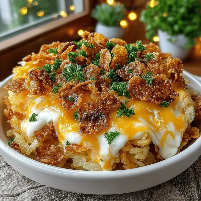To achieve that irresistible golden crust that everyone loves, sprinkle some additional shredded cheddar on top of your casserole during the final cooking phase. This not only enhances the flavor but also gives a visually appealing finish that’s sure to impress your family and friends.