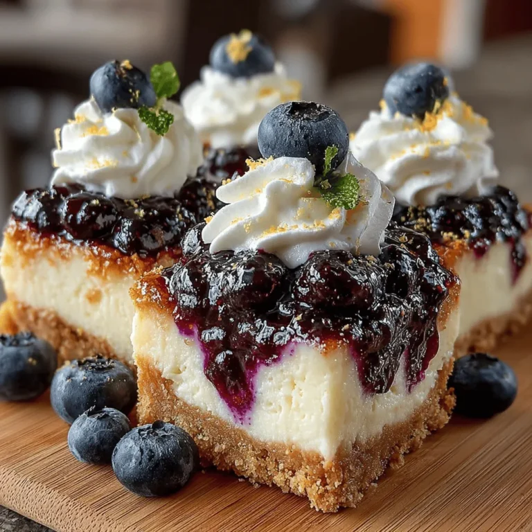To create a delicious base for your Frozen Blueberry Cheesecake Bars, start by preparing the graham cracker crust. This crust is not only flavorful but also provides a delightful crunch that complements the creamy cheesecake filling.