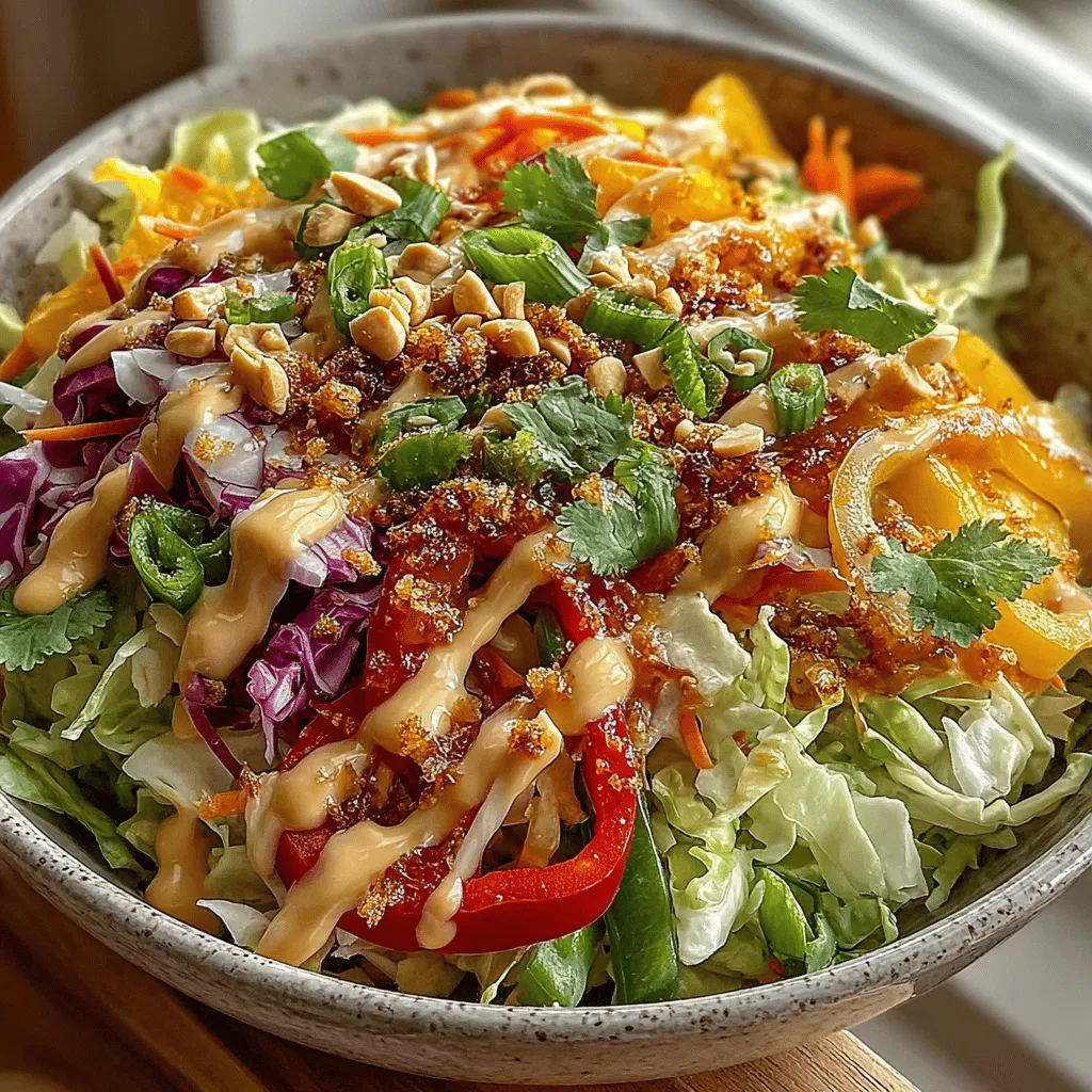 When it comes to vibrant and refreshing salads, Crunchy Thai Peanut Slaw stands out as a truly enticing option. This dish combines a medley of colorful vegetables with a rich, creamy peanut dressing, creating a delightful balance of textures and flavors. It’s not just a simple side dish; it’s a celebration of fresh ingredients that can complement a variety of meals or stand alone as a light lunch. The appeal of this slaw lies not only in its vibrant presentation but also in its ability to deliver a satisfying crunch with every bite.