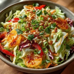 When it comes to vibrant and refreshing salads, Crunchy Thai Peanut Slaw stands out as a truly enticing option. This dish combines a medley of colorful vegetables with a rich, creamy peanut dressing, creating a delightful balance of textures and flavors. It’s not just a simple side dish; it’s a celebration of fresh ingredients that can complement a variety of meals or stand alone as a light lunch. The appeal of this slaw lies not only in its vibrant presentation but also in its ability to deliver a satisfying crunch with every bite.