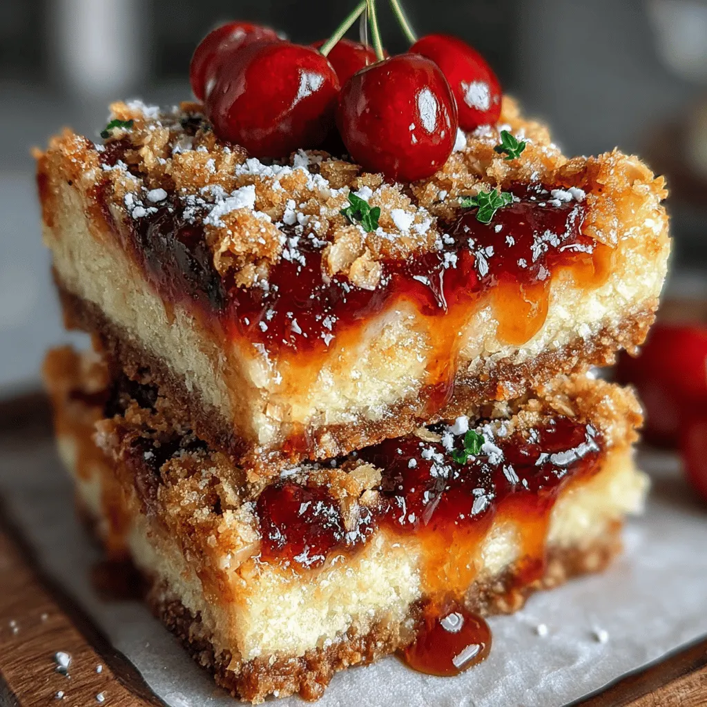 Cherry desserts have long been a beloved staple in kitchens around the world, celebrated for their vibrant color, sweet-tart flavor, and versatility. Whether enjoyed in pies, tarts, or simply as a topping on ice cream, cherries bring a burst of summer freshness to any dish. However, if you're looking to elevate your cherry dessert experience, the Spicy Cherry Bars recipe offers a unique twist that is sure to impress. These bars combine the rich, sweet flavor of cherries with an unexpected kick of heat, creating a delightful balance that tantalizes the taste buds and leaves a lasting impression.