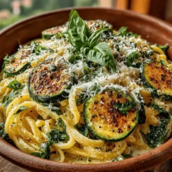 When it comes to quick yet delightful meals, few dishes can compare to Zesty Creamy Lemon Zucchini Pasta. This recipe perfectly combines the lightness of fresh zucchini with the comforting richness of a creamy lemon sauce, resulting in a dish that is both satisfying and invigorating. Its appeal lies not only in the vibrant flavors but also in its ease of preparation, making it an excellent choice for weeknight dinners, casual gatherings, or even special occasions where you want to impress your guests without spending hours in the kitchen.