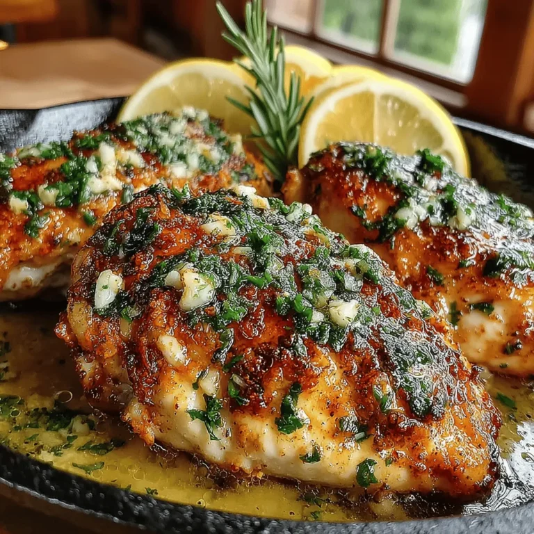 There's something incredibly comforting about the aroma of garlic and butter wafting through the kitchen. It transports me back to my childhood, where Sunday dinners felt like a celebration, and the whole family gathered around the table to share stories and laughter. One dish that always made an appearance was a succulent garlic butter chicken—simple, yet bursting with flavor. Today, I’m excited to share my version of this classic recipe, Sizzling Garlic Butter Baked Chicken Breasts, that not only captures those nostalgic moments but also delivers a hearty meal that’s perfect for any day of the week.