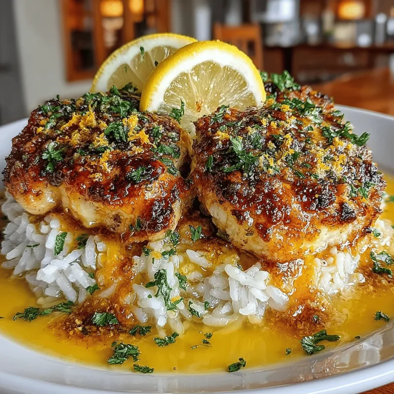 Zesty Lemon Parmesan Chicken & Rice is a dish that beautifully marries vibrant flavors with comforting textures. Ideal for busy weeknights or special family gatherings, this recipe shines with its bright lemon notes, the rich umami of Parmesan cheese, and the succulence of perfectly cooked chicken. This harmonious blend not only tantalizes the taste buds but also presents a visually appealing plate that is sure to impress your guests.