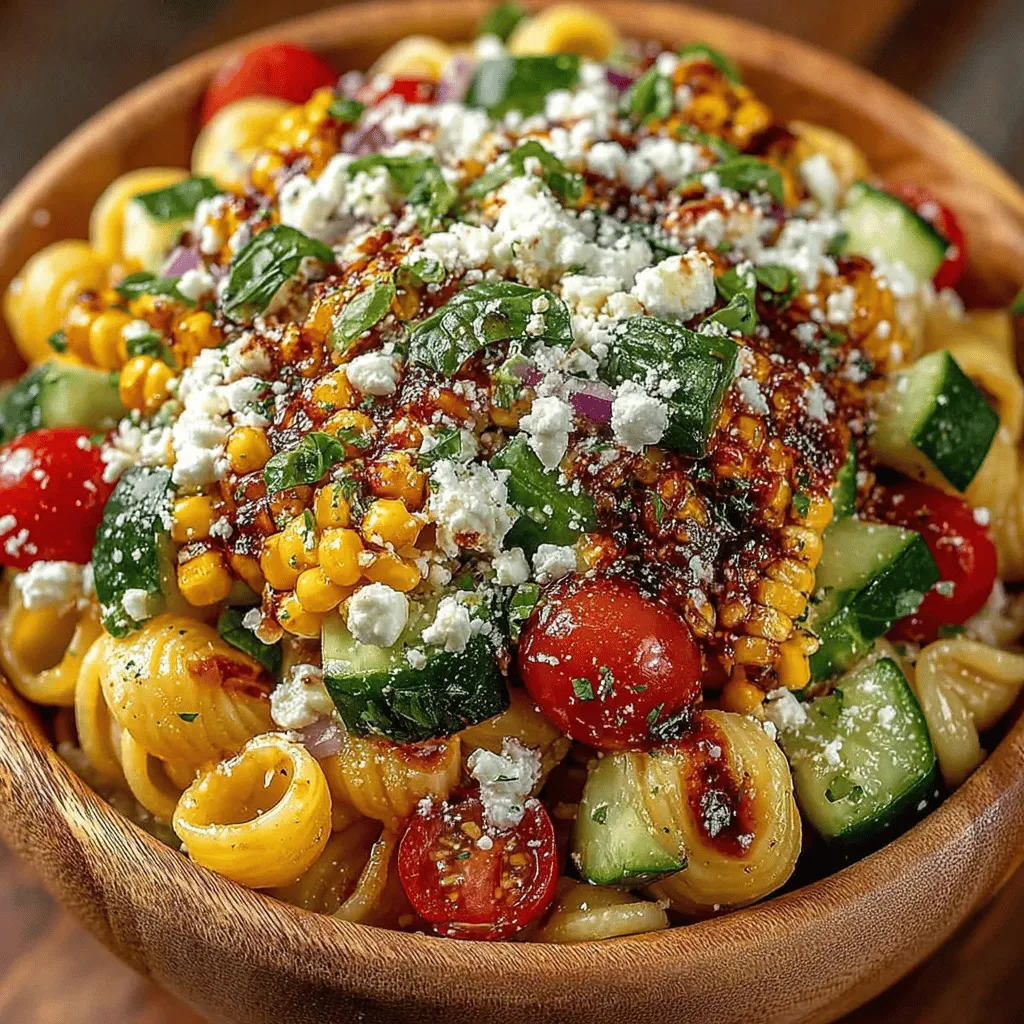 The Sweet Corn & Feta Fiesta Pasta Salad is a vibrant and refreshing dish that epitomizes the essence of summer gatherings. Whether you are organizing a backyard barbecue, attending a potluck, or simply looking for a light and satisfying lunch, this pasta salad ticks all the boxes. With its harmonious blend of fresh ingredients, lively flavors, and effortless preparation, this recipe is sure to become a go-to favorite. Not only does it tantalize the taste buds, but it also offers a nutritious balance of vegetables, grains, and proteins, making it a wholesome option for any occasion.