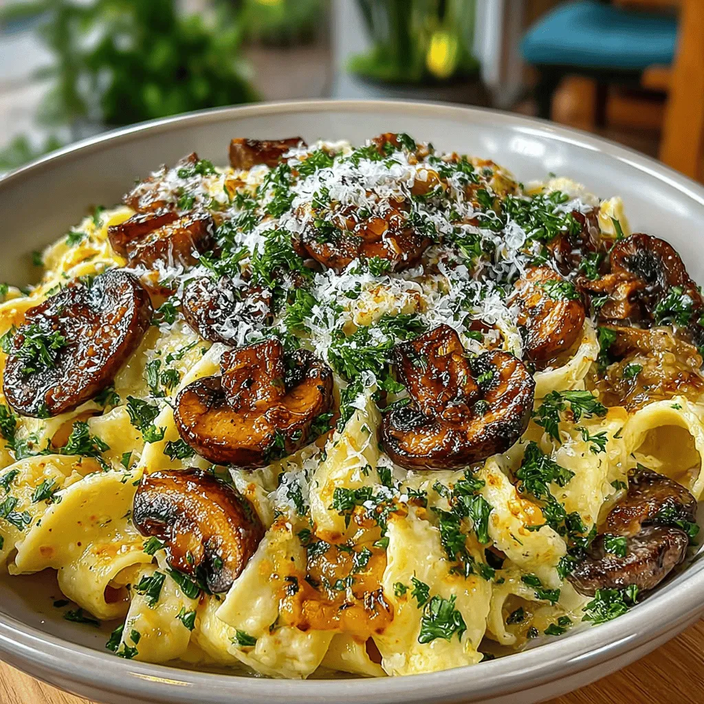 To truly appreciate Creamy Roasted Garlic Mushroom Pasta, one must delve into its rich flavor profile. Roasted garlic serves as the cornerstone of this dish, delivering a mellow sweetness that contrasts beautifully with its raw counterpart. The roasting process caramelizes the garlic, resulting in a smooth, buttery texture that enhances the overall taste of the sauce.