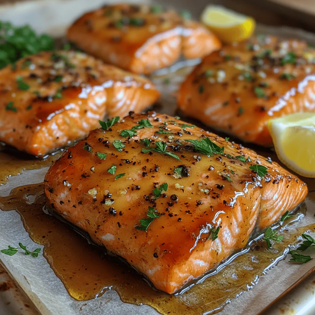The star of this dish is, of course, the salmon. Renowned for its rich flavor and tender texture, salmon is a favorite among seafood lovers. It is packed with nutrients, particularly omega-3 fatty acids, which are known for their heart-healthy benefits. Additionally, salmon is an excellent source of high-quality protein, vitamin D, and selenium, making it a wholesome choice for any meal. This recipe elevates the natural flavors of the fish, creating a delightful balance that appeals to a wide range of palates.