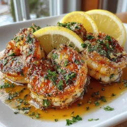 Lemon Glazed Shrimp is a delightful dish that embodies the perfect balance of tangy, sweet, and savory flavors. It features succulent shrimp coated in a glossy glaze that marries the bright acidity of fresh lemon juice with the natural sweetness of honey and the aromatic depth of garlic. This dish is not only a feast for the taste buds but also visually appealing, making it an excellent choice for both casual family dinners and more sophisticated gatherings.