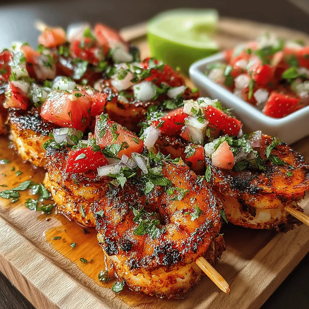 If you're looking for a dish that brings together vibrant flavors and fresh ingredients, zesty shrimp skewers with strawberry salsa is a perfect choice. This mouthwatering recipe is not only visually appealing but also bursts with the freshness of summer. Imagine plump, juicy shrimp grilled to perfection, complemented by a sweet and tangy strawberry salsa that adds a delightful twist. Whether you're hosting a summer barbecue, enjoying a casual dinner with friends, or planning a festive gathering, this dish is versatile enough to impress your guests and tantalize your taste buds.
