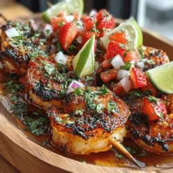 If you're looking for a dish that brings together vibrant flavors and fresh ingredients, zesty shrimp skewers with strawberry salsa is a perfect choice. This mouthwatering recipe is not only visually appealing but also bursts with the freshness of summer. Imagine plump, juicy shrimp grilled to perfection, complemented by a sweet and tangy strawberry salsa that adds a delightful twist. Whether you're hosting a summer barbecue, enjoying a casual dinner with friends, or planning a festive gathering, this dish is versatile enough to impress your guests and tantalize your taste buds.
