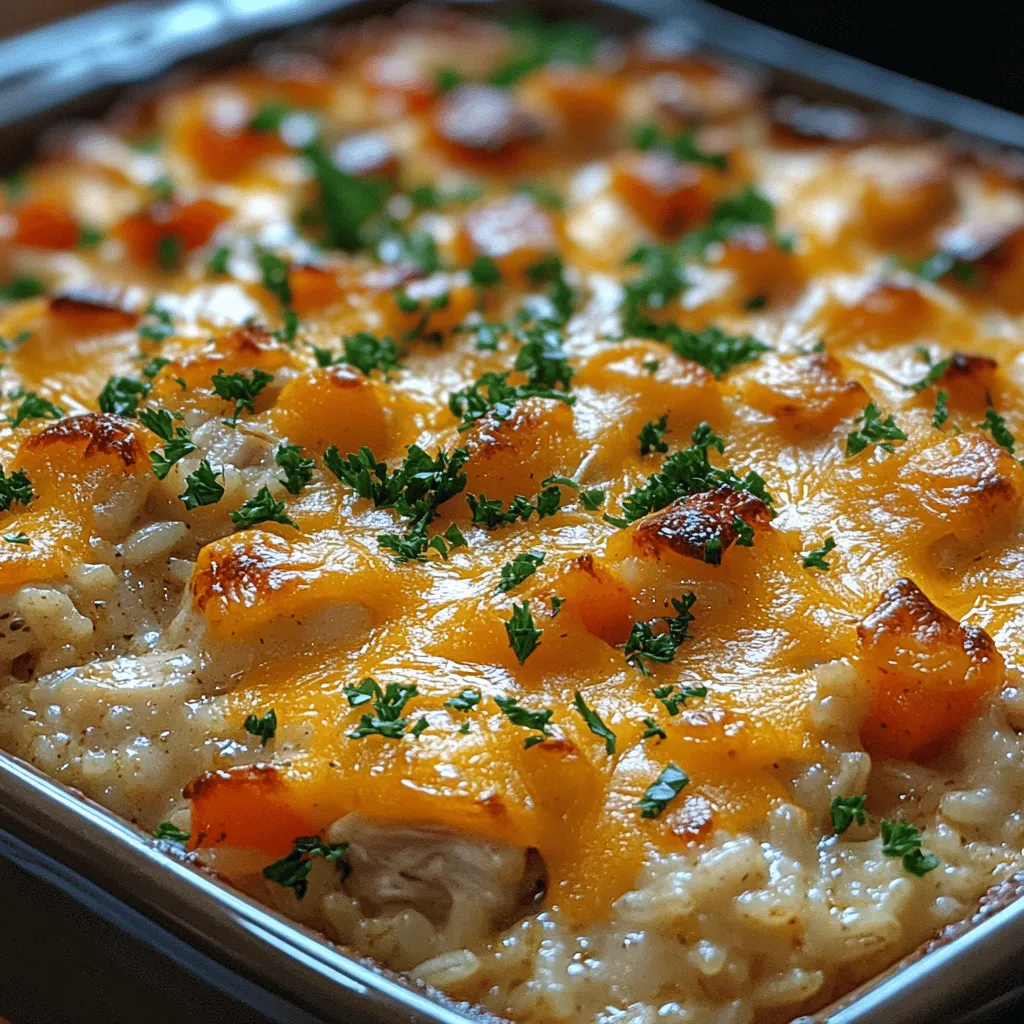 There’s something undeniably magical about casseroles. They evoke cherished memories of cozy family dinners, the warm aroma of home-cooked meals permeating the air, and the joy of gathering around the table with loved ones. One dish that holds a special place in my heart is the Creamy Chicken & Rice Casserole. This delightful recipe has been passed down through generations, originating from my grandmother, who had an extraordinary talent for transforming simple ingredients into something truly comforting and delicious. Today, I want to share this beloved recipe with you, along with some valuable tips and tricks to make it your own.