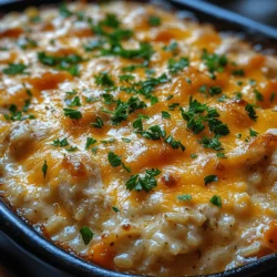 There’s something undeniably magical about casseroles. They evoke cherished memories of cozy family dinners, the warm aroma of home-cooked meals permeating the air, and the joy of gathering around the table with loved ones. One dish that holds a special place in my heart is the Creamy Chicken & Rice Casserole. This delightful recipe has been passed down through generations, originating from my grandmother, who had an extraordinary talent for transforming simple ingredients into something truly comforting and delicious. Today, I want to share this beloved recipe with you, along with some valuable tips and tricks to make it your own.