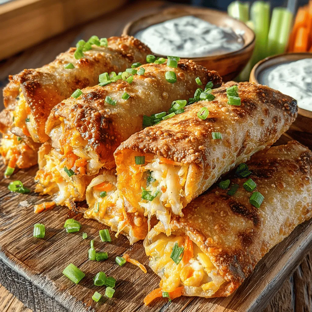 If you’re looking to elevate your appetizer game, look no further than Baked Buffalo Chicken Egg Rolls. This innovative dish combines the bold, spicy flavors of buffalo chicken with the delightful crunch of crispy egg roll wrappers, making it a must-try for any home cook. Perfect for gatherings, game days, or even a cozy night in, these egg rolls promise to impress your guests and satisfy your craving for something deliciously different.