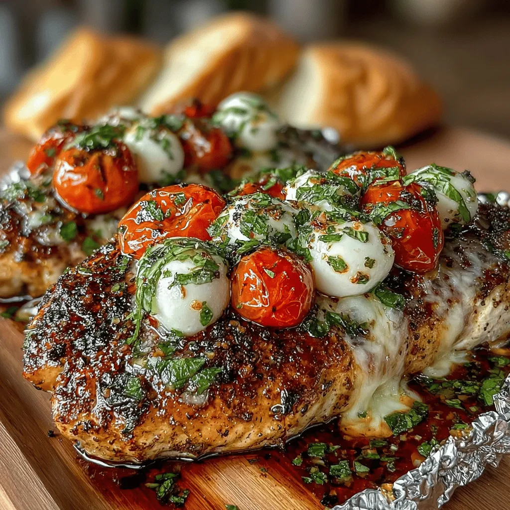 Caprese Chicken Foil Packets are a delightful culinary creation that beautifully combines the classic flavors of a Caprese salad with the heartiness of chicken. This dish is not only visually appealing but also boasts a medley of fresh ingredients that come together in a hassle-free cooking method. The ease of preparation makes it an excellent option for busy weeknights or casual gatherings, allowing you to serve a gourmet-style meal with minimal effort.