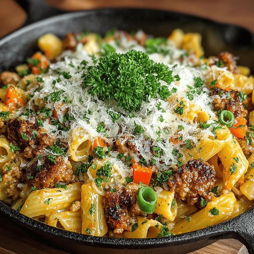 When it comes to weeknight meals, few dishes can rival the deliciousness and simplicity of the Buffalo Bliss Turkey Pasta Skillet. This vibrant and hearty dish brings together the spicy, tangy notes of buffalo sauce with the satisfying comfort of pasta, creating a meal that promises to please both palate and appetite. Whether you’re a busy professional, a parent juggling family schedules, or simply someone looking for an easy yet flavorful dinner, this recipe is your go-to solution. Not only does it come together in a breeze, but it also caters to a variety of dietary preferences, making it an ideal choice for families and individuals alike.