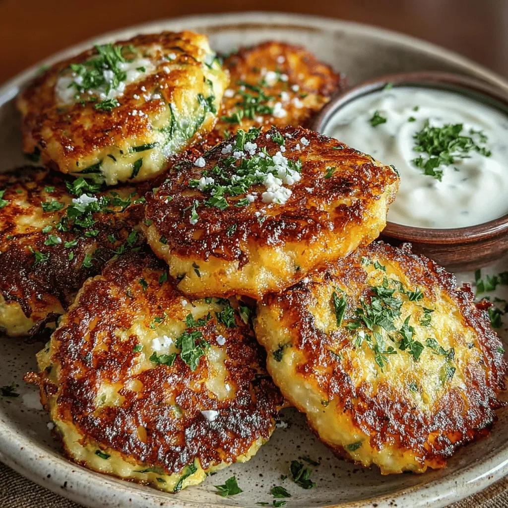 Zucchini fritters have carved out a special place in the hearts of food lovers, emerging as a popular and versatile dish that can be enjoyed at any time of day. These delightful little patties not only serve as an excellent appetizer or snack but can easily transition into a light main course when paired with a salad or dipping sauce. The magic of zucchini fritters lies in their ability to marry fresh vegetables with rich, tangy flavors, especially when enhanced by the addition of feta cheese. The creamy, salty profile of feta complements the mildness of zucchini, creating a dish that is both satisfying and refreshing.