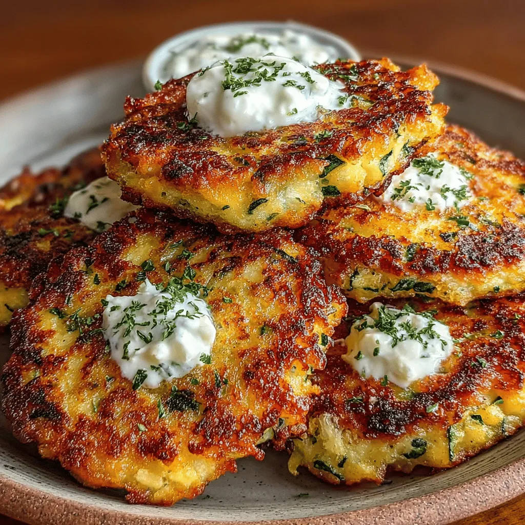 Zucchini fritters have carved out a special place in the hearts of food lovers, emerging as a popular and versatile dish that can be enjoyed at any time of day. These delightful little patties not only serve as an excellent appetizer or snack but can easily transition into a light main course when paired with a salad or dipping sauce. The magic of zucchini fritters lies in their ability to marry fresh vegetables with rich, tangy flavors, especially when enhanced by the addition of feta cheese. The creamy, salty profile of feta complements the mildness of zucchini, creating a dish that is both satisfying and refreshing.