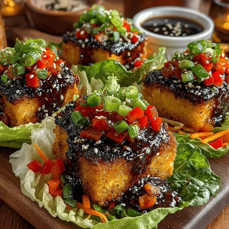 When it comes to sweetening your blueberry glaze for Tofu Lettuce Wraps, both honey and maple syrup are excellent choices, each imparting a unique flavor profile. Honey is often favored for its floral notes and rich sweetness, making it a versatile ingredient in both savory and sweet dishes. However, it’s essential to note that honey is not vegan, which may limit its use for some dietary preferences.