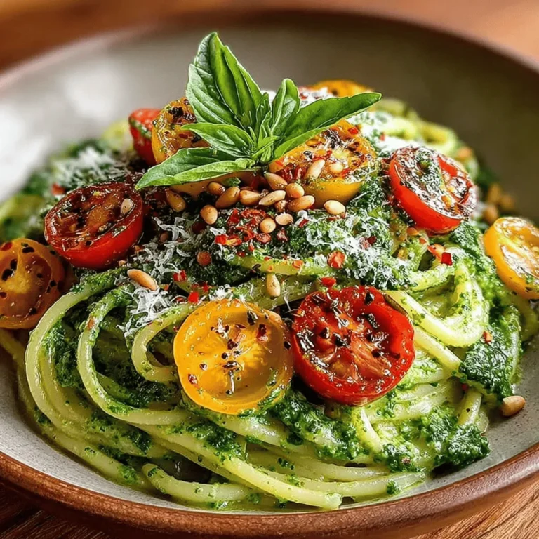 When it comes to pasta dishes that are not only delicious but also rich in nutrition, Creamy Avocado Pesto Pasta stands out as a modern classic. This dish combines the creamy texture of ripe avocados with the vibrant flavors of fresh basil, creating a delightful sauce that clings to pasta like a dream. Ideal for a quick weeknight meal or an impressive dish for guests, this recipe is sure to please a variety of palates.
