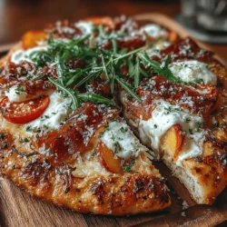 In the world of pizza, creativity knows no bounds. While traditional toppings like pepperoni and mushrooms are mainstays, there's a growing trend that delights the palate with the unexpected fusion of sweet and savory flavors. Our Sweet & Savory Peach & Prosciutto Pizza is a shining example of this culinary innovation. This recipe takes the classic pizza experience and elevates it by marrying the sweetness of ripe peaches with the salty, rich notes of prosciutto, all brought together with creamy cheeses.