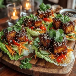 Welcome to the vibrant world of plant-based cuisine, where flavor and health come together in delightful harmony. Today, we’re excited to share a recipe that showcases the versatility of tofu while elevating it with a luscious cherry glaze. Tofu Lettuce Wraps with Cherry Glaze is more than just a dish; it's an experience that brings forth the freshness of seasonal ingredients, allowing you to savor every bite. Whether you're looking for a light lunch, a filling dinner, or a unique appetizer for your next gathering, these wraps promise satisfaction without compromising on nutrition.