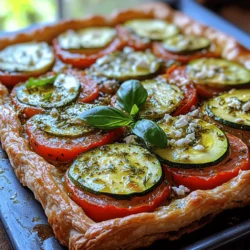 The Savory Zucchini Tomato Feta Tart is a delightful culinary creation that brings together the fresh flavors of summer vegetables, creamy feta, and flaky puff pastry. This dish not only tantalizes the taste buds but also showcases the beauty and versatility of seasonal ingredients. Whether you're hosting a gathering, preparing a family dinner, or enjoying a casual lunch, this savory tart is sure to impress and satisfy.