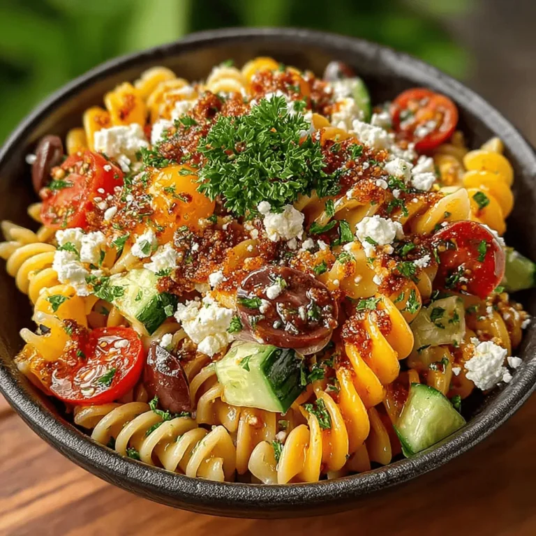 Mediterranean cuisine is celebrated not only for its rich flavors and vibrant colors but also for its numerous health benefits. Rooted in the culinary traditions of countries bordering the Mediterranean Sea, this cuisine emphasizes fresh ingredients, healthy fats, and a balanced approach to nutrition. The Mediterranean diet is often hailed for its ability to promote heart health, support weight management, and reduce the risk of chronic diseases. One delightful dish that encapsulates these principles is the Mediterranean Bliss Pasta Salad.