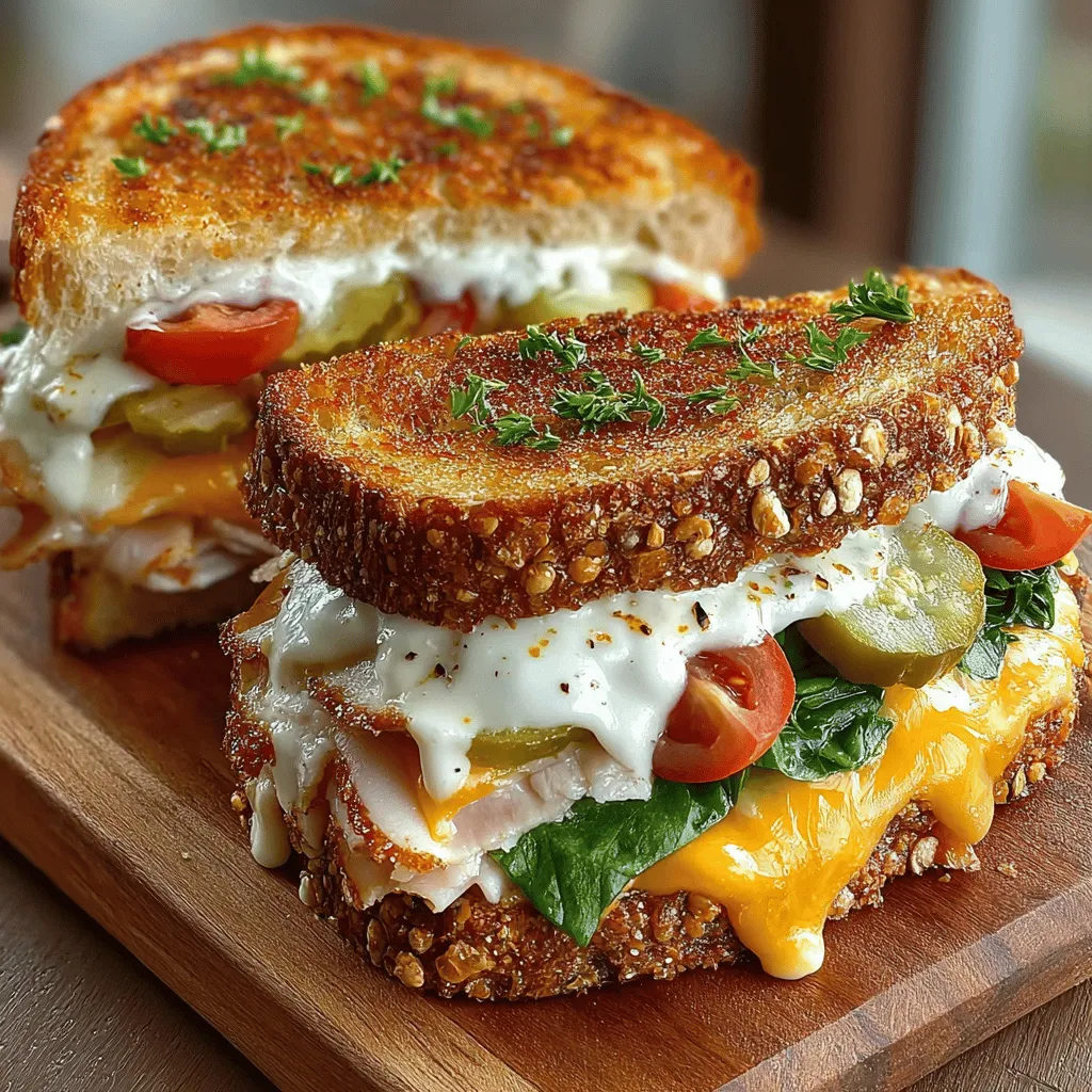 In the world of sandwiches, few combinations rival the classic pairing of turkey and Swiss cheese. The Toasty Swiss Delight takes this beloved duo to a new level, showcasing layers of flavor and textures that will satisfy your cravings any time of day. This sandwich is not just a meal; it's an experience that brings together gourmet elements in a simple, approachable format. Whether you're preparing a quick lunch, a cozy dinner, or a delightful snack, this recipe is designed to be both easy to make and packed with nutritious ingredients.
