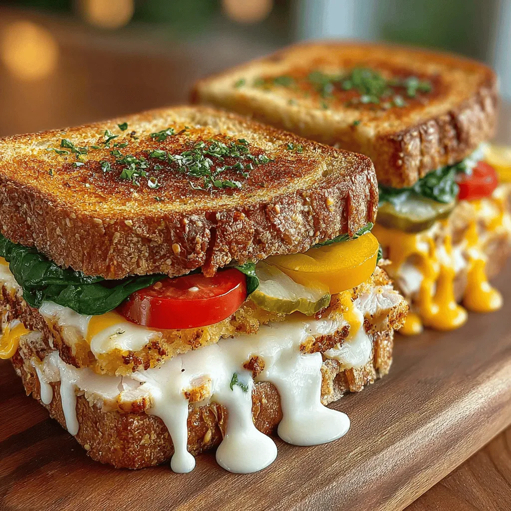 In the world of sandwiches, few combinations rival the classic pairing of turkey and Swiss cheese. The Toasty Swiss Delight takes this beloved duo to a new level, showcasing layers of flavor and textures that will satisfy your cravings any time of day. This sandwich is not just a meal; it's an experience that brings together gourmet elements in a simple, approachable format. Whether you're preparing a quick lunch, a cozy dinner, or a delightful snack, this recipe is designed to be both easy to make and packed with nutritious ingredients.