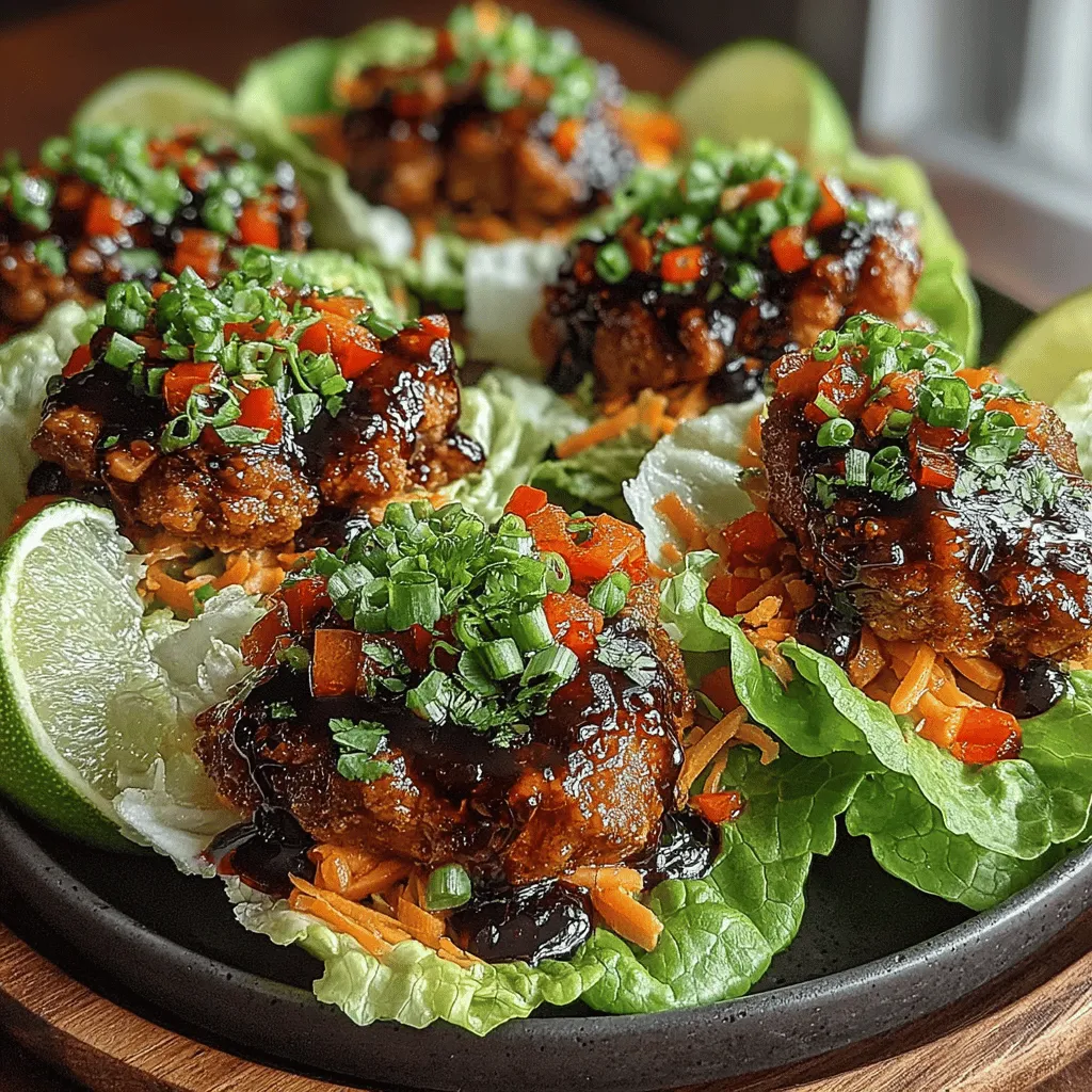 Before diving into the preparation of Chicken Lettuce Wraps with Blueberry Glaze, let's take a closer look at the key components that make this dish stand out. The recipe revolves around three main elements: the chicken filling, the luscious blueberry glaze, and the garnishing components that add both flavor and visual appeal.