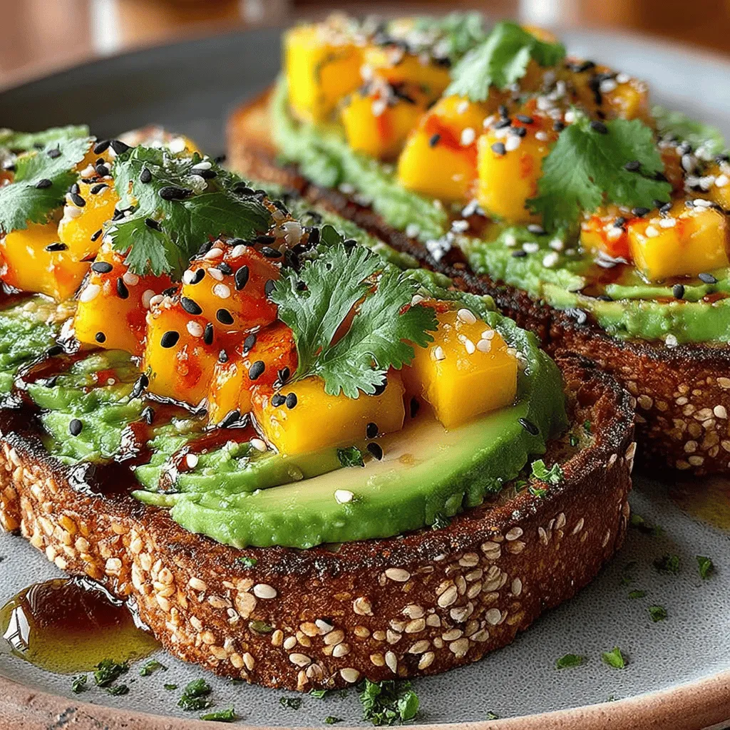 Incorporating vibrant tropical flavors into your meals can elevate your dining experience while promoting healthy eating habits. One dish that beautifully encapsulates this idea is the Tropical Bliss Mango Avocado Toast. This recipe is not just a treat for the taste buds; it also packs a nutritional punch. By marrying the creamy richness of ripe avocado with the succulent sweetness of fresh mango, this dish transforms a simple slice of whole grain bread into a delightful culinary masterpiece. In the following sections, we will explore the nutritional benefits of each ingredient used in this recipe, provide a comprehensive guide to preparing the toast, and suggest variations to include it in a balanced diet.