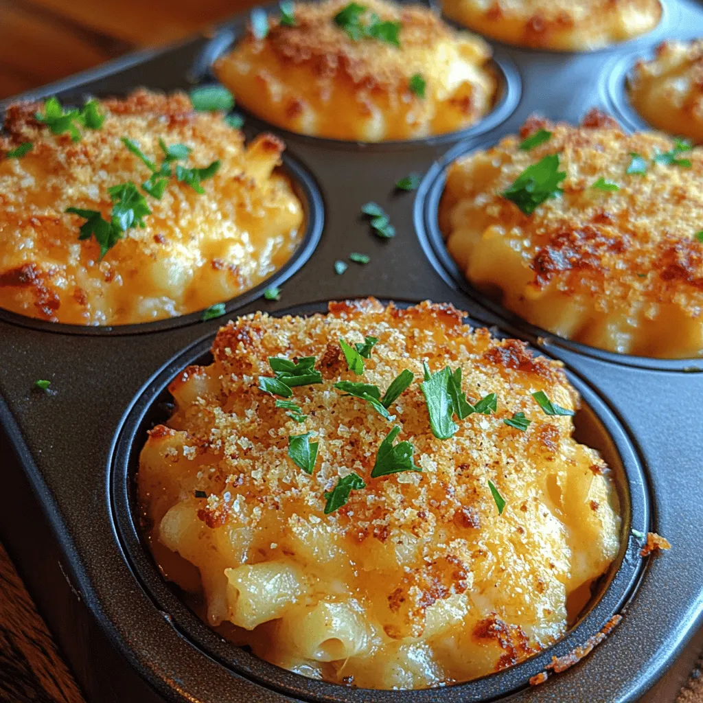To create perfectly shaped Golden Baked Mac and Cheese Bites, filling the muffin tins with the right technique is crucial. Start by greasing your muffin tin generously with cooking spray or butter to ensure easy removal. Using a standard-sized muffin tin will yield the best results, allowing for a consistent cooking time and texture.