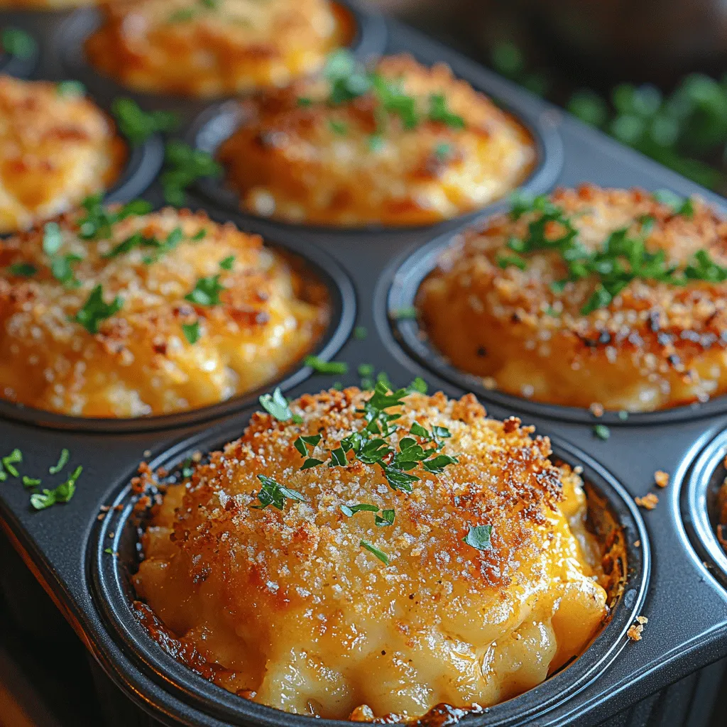 To create perfectly shaped Golden Baked Mac and Cheese Bites, filling the muffin tins with the right technique is crucial. Start by greasing your muffin tin generously with cooking spray or butter to ensure easy removal. Using a standard-sized muffin tin will yield the best results, allowing for a consistent cooking time and texture.