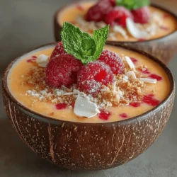 Smoothie bowls have surged in popularity as a vibrant and health-conscious meal option that combines taste and nourishment. These delightful concoctions are not only visually appealing, but they also offer a versatile way to incorporate fruits, vegetables, and other nutritious ingredients into your diet. Among the many varieties of smoothie bowls, the Peach Melba Smoothie Bowl stands out for its refreshing flavors and nutritional benefits. This unique blend captures the essence of summer with ripe peaches and tangy raspberries, making it a perfect choice for a breakfast treat or a mid-afternoon snack.
