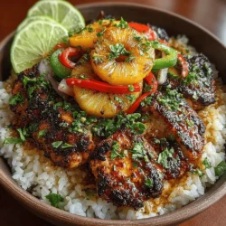 Tropical Delight: Grilled Pineapple Chicken Bowls is more than just a meal; it's an invitation to experience the vibrant flavors of the tropics right in your kitchen. This dish brings together the savory goodness of marinated chicken breasts, the sweet and tangy notes of caramelized pineapple, and a colorful array of sautéed vegetables. Whether you're hosting a summer barbecue, planning a family dinner, or simply seeking a satisfying weeknight meal, this recipe is sure to impress and delight everyone at the table.