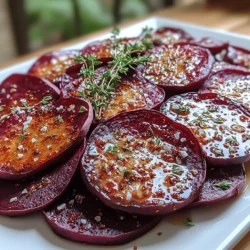 - Choose Fresh Beets: The fresher the beets, the better the flavor and texture. Look for firm, smooth beets without any soft spots. Fresh beets will yield better chips that are crunchy and flavorful.