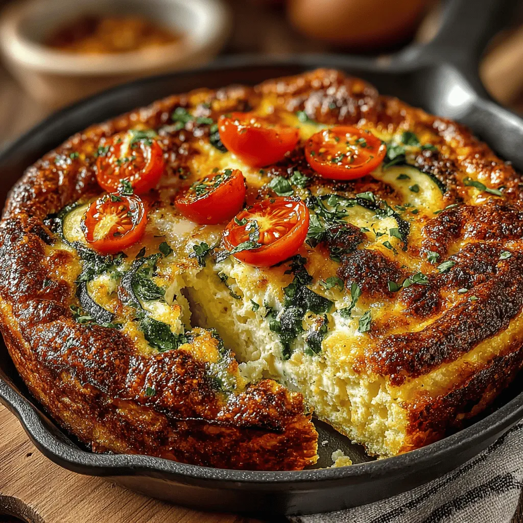 In the world of quick, nutritious meals, the Zucchini & Cheese Egg Bake shines as a versatile and satisfying option. This dish harmoniously combines the rich flavors of eggs and cheese with the fresh, light essence of zucchini, making it a delightful choice for breakfast, lunch, or dinner. As more people seek out wholesome recipes that are easy to prepare, the Zucchini & Cheese Egg Bake emerges as a popular choice. It is not only delicious but also packed with protein and vegetables, providing a balanced meal that keeps you feeling full and energized.