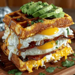 Green Chili Waffle Breakfast Sliders: A Flavorful Morning Delight