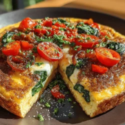 🥚 Savory Spinach & Egg Frittata Delight: Cooking Steps and Serving Suggestions