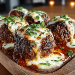 Cheesy Spinach-Packed Meatballs: A Culinary Delight