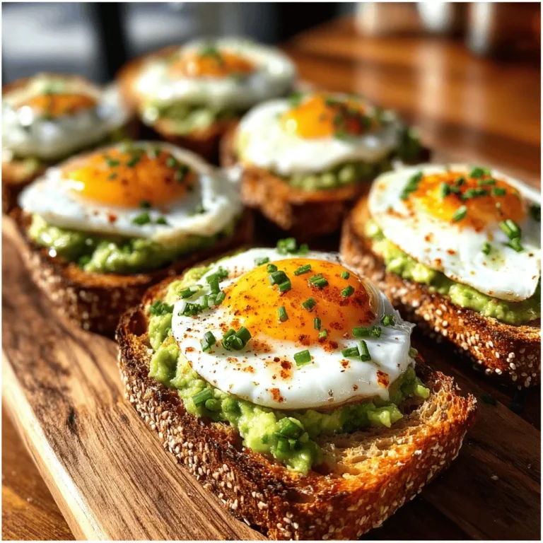 Avocado toast has taken the culinary world by storm, becoming a staple on brunch menus and a beloved breakfast choice for many. Among the myriad of variations on this trendy dish, the Mini Egg & Avocado Toast Boats stand out as a delightful and innovative twist. This recipe marries the rich creaminess of ripe avocado with the satisfying heartiness of eggs, all nestled within a mini loaf that creates a unique dining experience. Whether enjoyed as a leisurely weekend brunch or a quick weekday breakfast, these toast boats are sure to impress both family and friends.