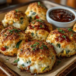 Imagine biting into a warm, gooey pocket filled with layers of rich flavors, all while knowing you're indulging in a healthier option. That’s the magic of Mini Veggie Lasagna Biscuit Bombs. These delightful treats marry the comforting essence of classic lasagna with the convenience and fun of bite-sized biscuits. Perfectly portioned for parties, game days, or a cozy family dinner, these mini bombs are not just a delicious snack; they’re a nutritious option packed with wholesome ingredients.