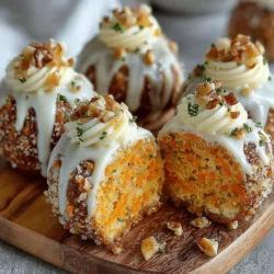 Frosty Carrot Cake Cream Bites are a delightful treat that reimagines traditional carrot cake in a fun, bite-sized format. These creamy, frosty morsels offer a refreshing twist on the classic dessert, perfectly blending the rich flavors of carrot cake with a cool, smooth finish. Ideal for any occasion, whether you’re hosting a gathering, celebrating a special event, or simply indulging in a sweet snack, these bites are sure to impress your guests and satisfy your sweet tooth.