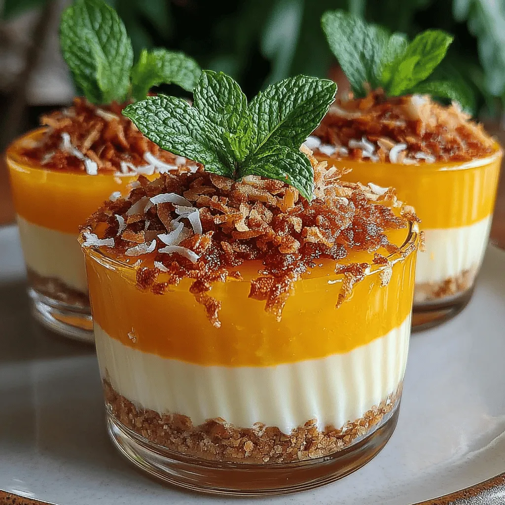 As the summer sun blazes down, there's nothing quite like a refreshing treat to cool you off. Enter our Tropical Bliss Frozen Mango Coconut Cream Cups—a delightful fusion of flavors that captures the essence of blissful tropical vacations. This recipe is a celebration of two beloved ingredients: ripe mangoes and rich coconut cream, both of which transport you to sun-kissed beaches and swaying palm trees with each delightful bite. Perfect for summer gatherings, these frozen cups are not only visually appealing but also deliver a burst of natural sweetness that your taste buds will adore.