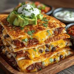 Mini Turkey Bacon Quesadilla Stacks
